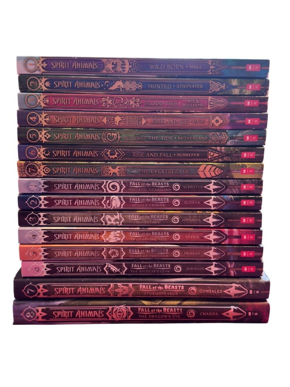 Spirit Animals Complete Book Series 16-Book Set Wild Born Through Fall Of The Be